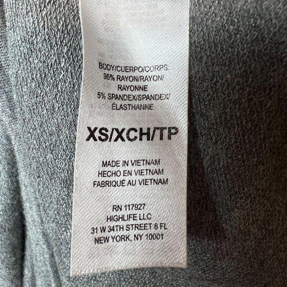 Gaiam Womens Gray Short-Sleeve Hoodie Dress Size: XS - Picture 4 of 12